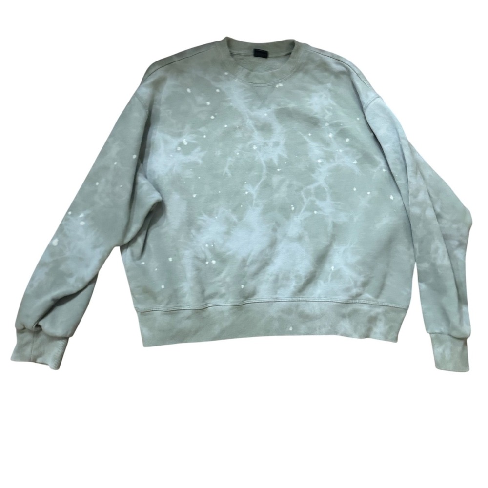 PacSun Sweatshirt Womens Small Green Tie Dye Pullover Long Sleeve Casual Top